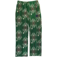 needles pantalon de jogging à motif géométrique - vert