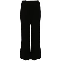 ports 1961 pantalon slim à fleurs - noir