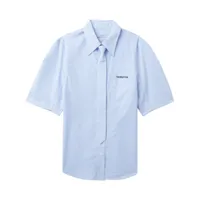 pushbutton chemise en coton à rayures - bleu