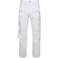 rhude pantalon amaro à poches cargo - blanc