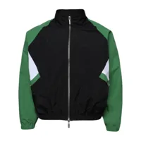 rhude veste de sport à design colour block - vert