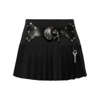 chopova lowena minijupe wendron à design plissé - noir