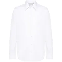 eleventy chemise en coton à manches longues - blanc