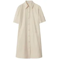 burberry robe-chemise à manches courtes - tons neutres