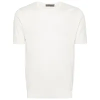 corneliani t-shirt en maille fine - blanc