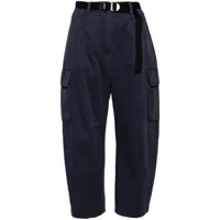 studio tomboy pantalon fuselé à poches cargo - bleu