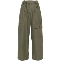 studio tomboy pantalon ample à poches cargo - vert