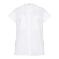 gauchère chemise en coton - blanc