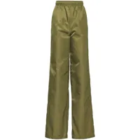 prada pantalon re-nylon à coupe droite - vert