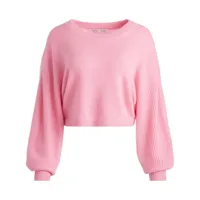 alice + olivia pull posey à coupe crop - rose