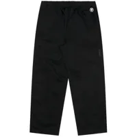 aape by *a bathing ape® pantalon en coton à logo appliqué - noir