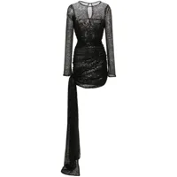 the mannei robe courte odense à sequins - noir