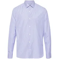 paul & shark chemise en coton à rayures - bleu