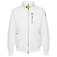 parajumpers veste matelassée à patch logo - blanc