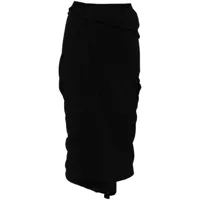 rick owens jupe à design asymétrique - noir