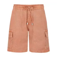 vilebrequin linen bermuda shorts - orange