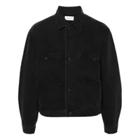 lemaire veste en jean 4 pockets blouson - noir