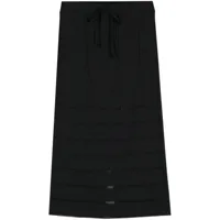 pleats please issey miyake jupe mi-longue a-poc à design plissé - noir