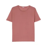 aspesi t-shirt fendue à rayures - rose