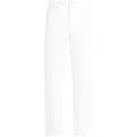 lacoste mid-rise straight-leg jeans - blanc