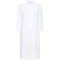 peserico robe-chemise à ornements de perles - blanc
