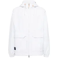 chocoolate veste zippée à patch logo - blanc