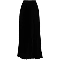 peter do jupe plissée à bandes contrastantes - noir