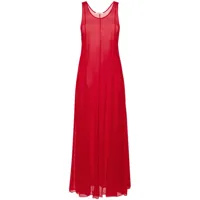 peter do robe longue à design évasé - rouge