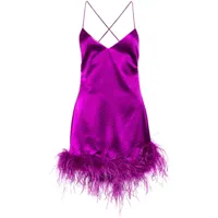 retrofete robe-nuisette courte susana - violet