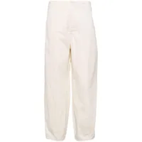 yves salomon pantalon fuselé à taille haute - blanc