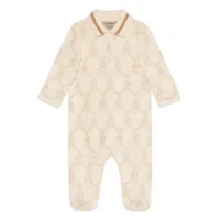 gucci kids x peter rabbit™ pyjama à broderies - tons neutres