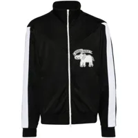 kenzo veste zippée elephant flag - noir