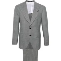 gabriele pasini costume à veste à boutonnière croisée - gris