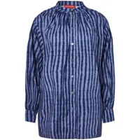 altuzarra chemise en coton teresa à rayures - bleu