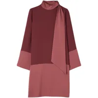 st. john robe longue à design bicolore - rose