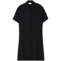 st. john robe-chemise en crêpe de chine - noir