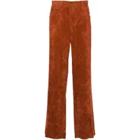 séfr pantalon maceo en velours - orange