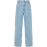 carhartt wip jean single knee pant à coupe droite - bleu