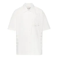feng chen wang chemise colour block à broderies - blanc