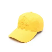 dsquared2 chapeau à logo brodé - jaune