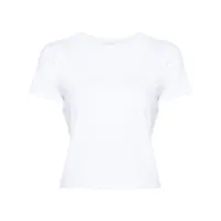 the mannei t-shirt en maille fine à design nervuré - blanc