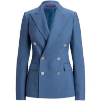ralph lauren collection blazer camden à boutonnière croisée - bleu