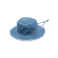 jacquemus chapeau le bob artichaut en jean - bleu