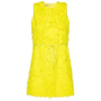 twinset robe mi-longue à empiècements contrastants - jaune