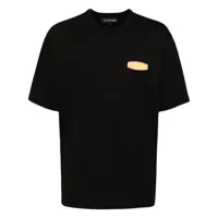 les benjamins t-shirt en coton à imprimé graphique - noir