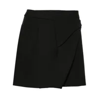 wardrobe.nyc minijupe à design portefeuille - noir