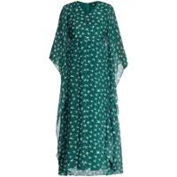 karl lagerfeld robe longue à logo imprimé - vert