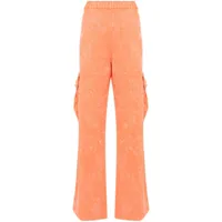 stine goya pantalon à effet délavé - orange