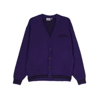 carhartt wip cardigan onyx - violet