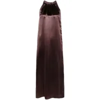 loulou studio robe longue morene à dos nu - violet